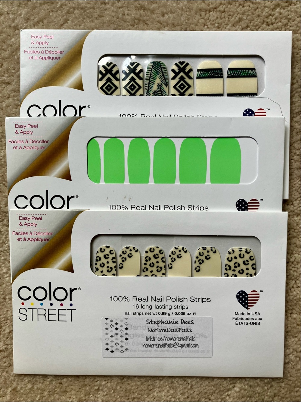 Color Street Lot of Mani, Pedi & Water Transfer Stickers - Picture 2 of 6